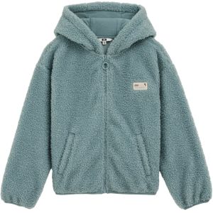 WE Fashion - Fleece Jas - Beige - Met Capuchon