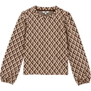 WE Fashion - Sweatshirt - Beige - Nektape - Gerecycled Materiaal