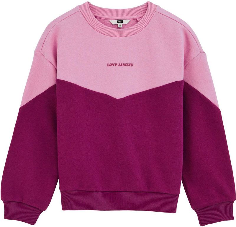 WE Fashion - Sweatshirt - Rosa - Color-Blocking