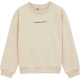 WE Fashion - Sweater - Beige - Oversized Pasvorm - Lange Mouwen