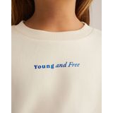 WE Fashion - Sweater - Beige - Oversized Pasvorm - Lange Mouwen