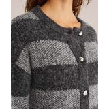 WE Fashion - Dames Vest - Donkergrijs - Wolmix - Regular Fit