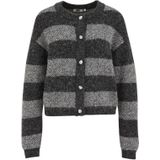 WE Fashion - Dames Vest - Donkergrijs - Wolmix - Regular Fit