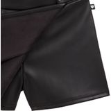 WE Fashion - Imitatieleren Rok - A-lijnrok