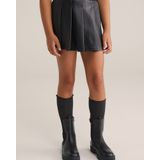 WE Fashion - Imitatieleren Rok - A-lijnrok