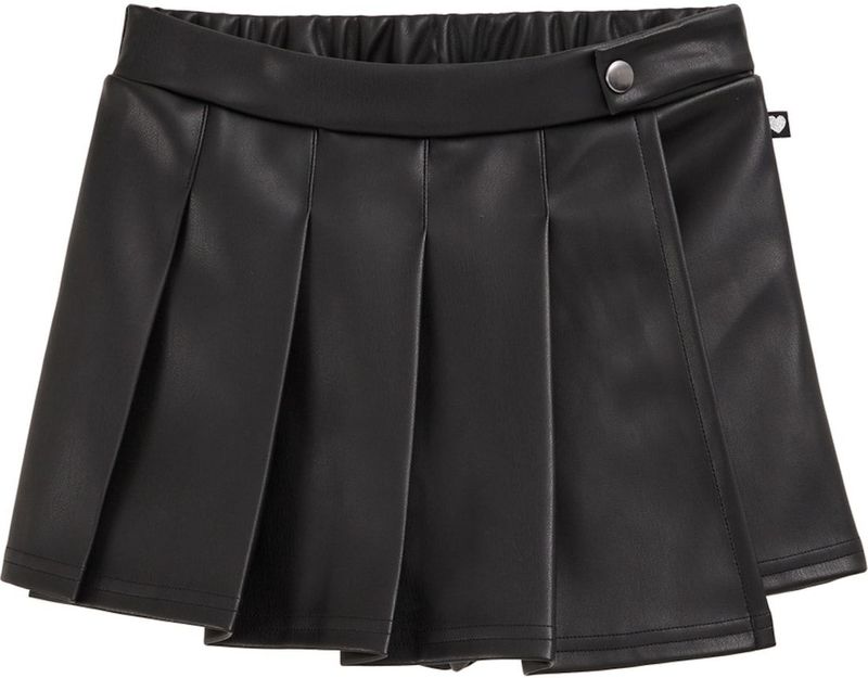 WE Fashion - Imitatieleren Rok - A-lijnrok