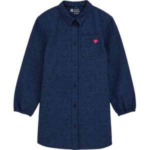 WE Fashion - Blue Ridge - Jurk - Katoen - Lange Mouwen - Kraag