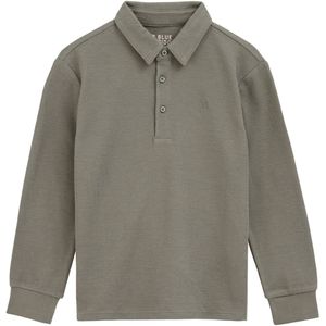 WE Fashion - Shirt - Kaki - Lange Mouw - Polokraag