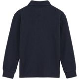 WE Fashion - Shirt - Navy - Lange Mouw - Polokraag
