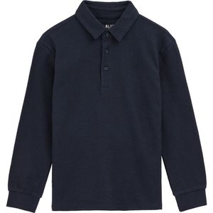 WE Fashion - Shirt - Navy - Lange Mouw - Polokraag