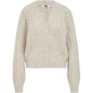 WE Fashion - Cardigan - Beige - Gebreid