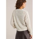 WE Fashion - Cardigan - Beige - Gebreid