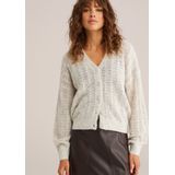 WE Fashion - Cardigan - Beige - Gebreid