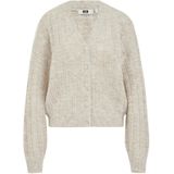WE Fashion - Cardigan - Beige - Gebreid