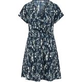 WE Fashion - Dames Jurk - Donkerblauw - Curve - Regular Fit