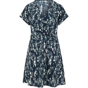 WE Fashion - Dames Jurk - Donkerblauw - Curve - Regular Fit