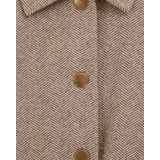 WE Fashion - Tussenjas - Taupe / Offwhite - Blouson - Visgraat