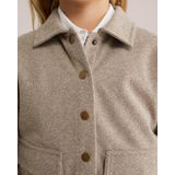 WE Fashion - Tussenjas - Taupe / Offwhite - Blouson - Visgraat