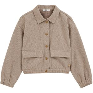 WE Fashion - Tussenjas - Taupe / Offwhite - Blouson - Visgraat