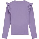 WE Fashion - Geribd T-shirt - Lila - Regular Fit