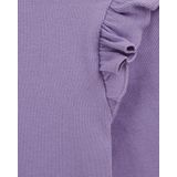 WE Fashion - Geribd T-shirt - Lila - Regular Fit