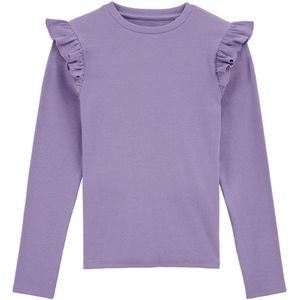 WE Fashion - Geribd T-shirt - Meisjes - Lange Mouwen