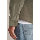WE Fashion - Regular Fit - Overhemd - Mosgroen - Katoen