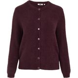 WE Fashion Curve - Cardigan - Donkerrood - Gebreid