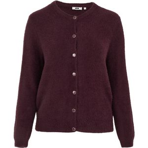 WE Fashion Curve - Cardigan - Donkerrood - Gebreid