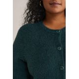 WE Fashion Curve - Cardigan - Donkergroen - Gebreid