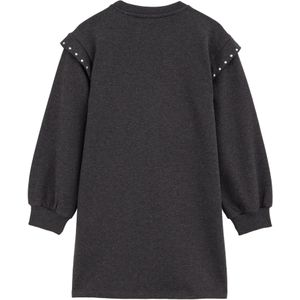 WE Fashion - Sweatjurk - Grijs - Midi - Katoen en Polyester