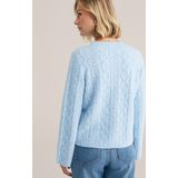 WE Fashion - Gebreide Trui - Lichtblauw - Wol