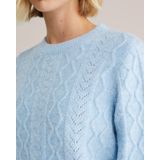 WE Fashion - Gebreide Trui - Lichtblauw - Wol
