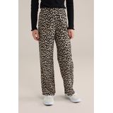 WE Fashion - Meisjesbroek - Crinkle Textuur - Polyester en Elastaan