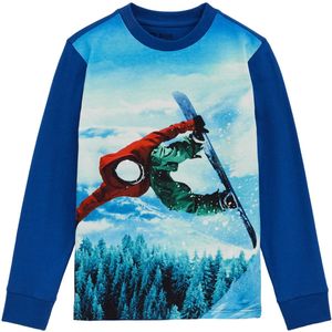 WE Fashion - Shirt - Kobaltblauw Donkergroen Donkerrood Offwhite - Lange Mouw