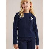 WE Fashion - Shirt - Navy - Lange Mouw