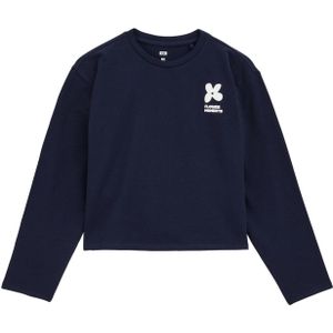 WE Fashion - Shirt - Navy - Lange Mouw