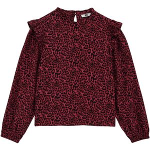 WE Fashion - Blouse - Meisjes - Regular Fit - Kraag met Ruches - Lange Mouwen