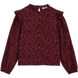 WE Fashion - Blouse - Meisjes - Regular Fit - Kraag met Ruches - Lange Mouwen