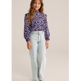 WE Fashion - Blouse - Paars - Regular Fit - Viscose