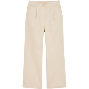 WE Fashion - Broek - Ecru - Wide Leg - Gevoerde Zoom