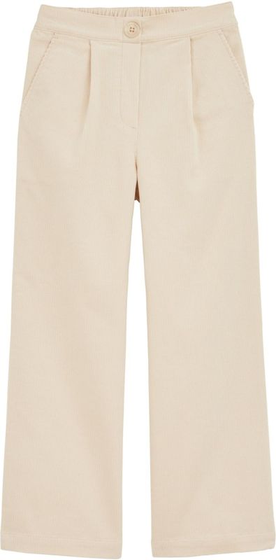 WE Fashion - Broek - Ecru - Wide Leg - Gevoerde Zoom