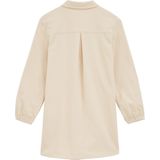 WE Fashion - Jurk - Natuurwit - Katoen - Knoopsluiting - Lange Mouw - Kort/Mini