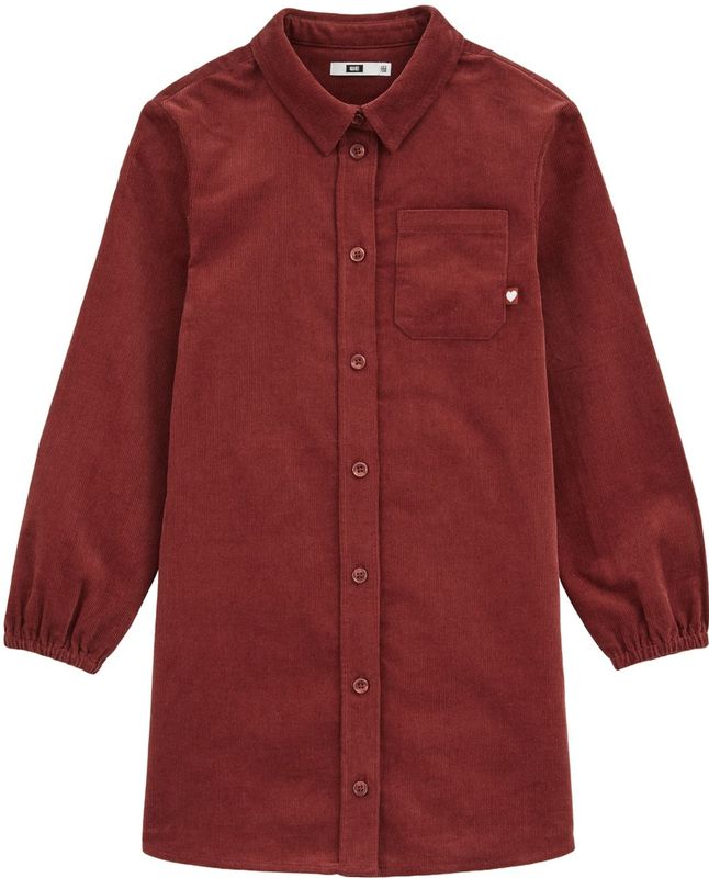 WE Fashion - A-lijn Jurk - Lange Mouwen - Katoen