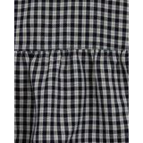 WE Fashion - Jurk - Donkerblauw / Offwhite - Mouwloos - Kort