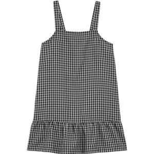 WE Fashion - Jurk - Donkerblauw / Offwhite - Mouwloos - Kort