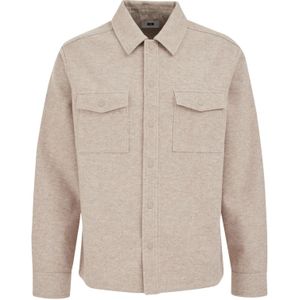 WE Fashion - Overshirt - Beige - Boxy Fit - Klassieke Kraag