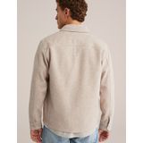 WE Fashion - Overshirt - Beige - Boxy Fit - Klassieke Kraag