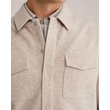 WE Fashion - Overshirt - Beige - Boxy Fit - Klassieke Kraag