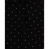 WE Fashion - Broek - Zwart/Wit - Gestippeld - Gerecycled Materiaal - Loosefit